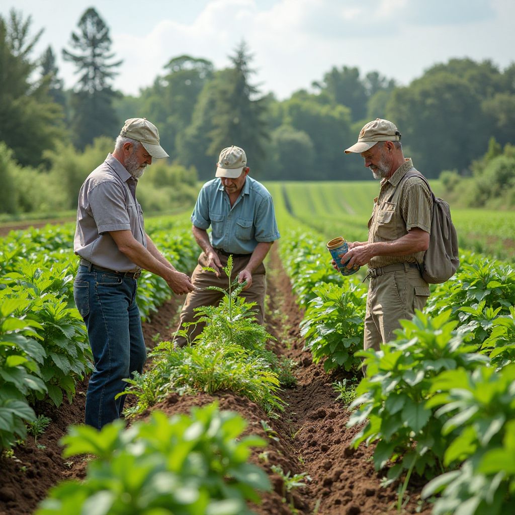 Sustainable farming demonstration