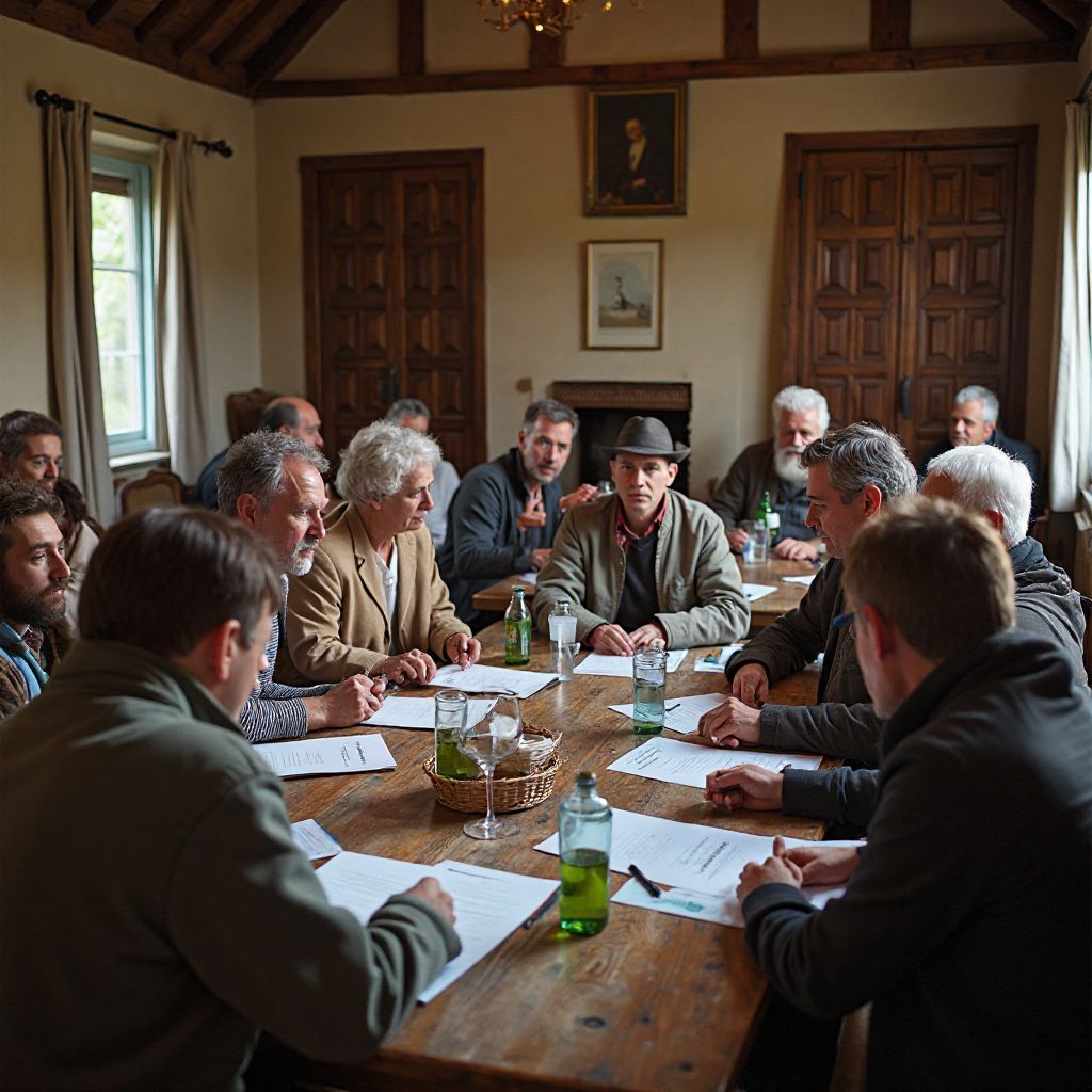 Community meeting about conservation project