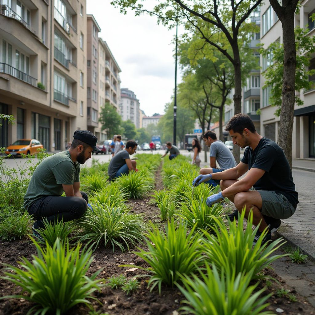 Urban greening project in Bucharest