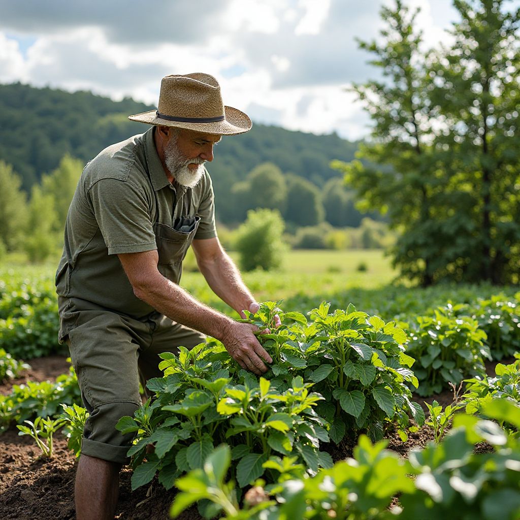 Sustainable farming methods being demonstrated